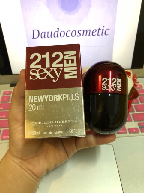 [mini nam] Nước hoa Carolina Herrera 212 Sexy Men , 212 NYC, 212 VIP Men EDT 20ml dạng xịt