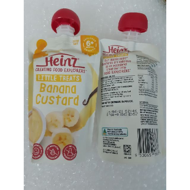 tuan0111 Váng sữa Heinz Custard của Úc gói 120g tuan0111