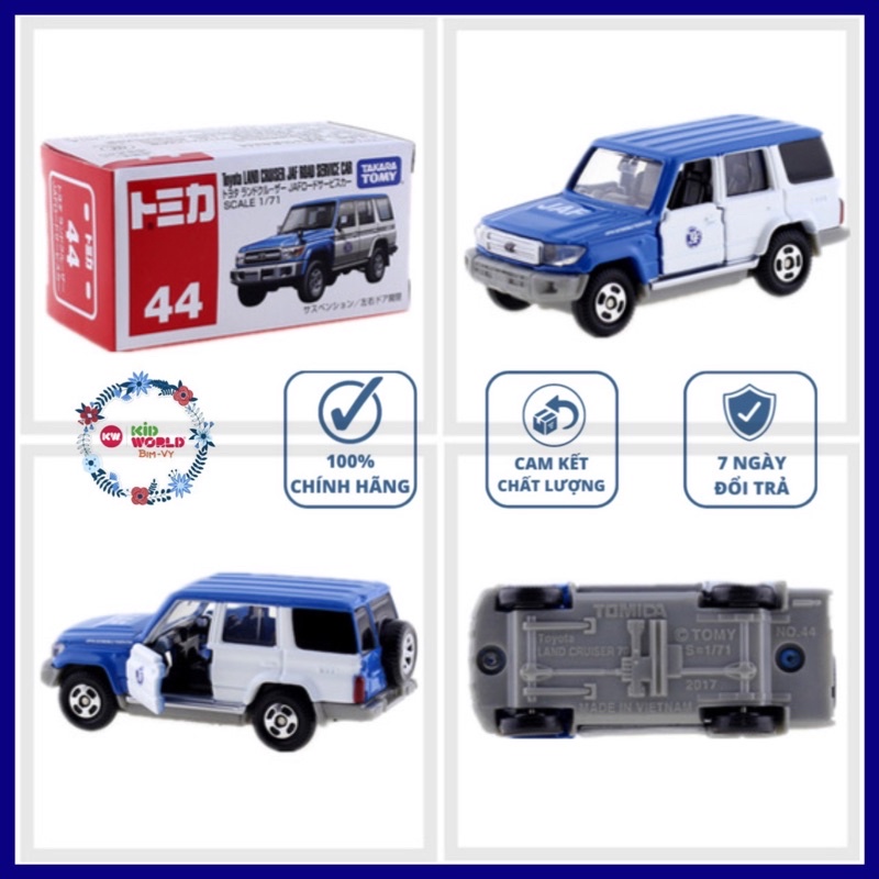 Xe mô hình Tomica Box Cảnh sát Police Toyota Land Cruiser JAF Road Service Car. MS: 549. Tỷ lệ 1:71.