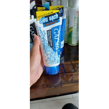 Sữa rửa mặt cho nam da khô da dầu mụn đầu đen Gatsby Facial Foam 130g