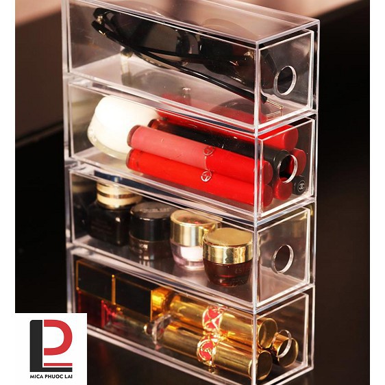 Hộp mica, acrylic nhiều ngăn/ Hộp dụng cụ Mica/ Hộp dụng cụ/ Hộp đựng kính, mỹ phẩm