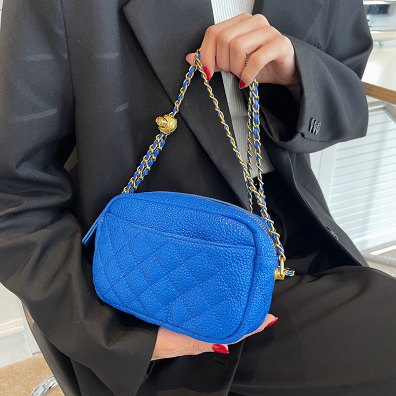 Túi đeo chéo IELGY dây đeo phối xích nhiều màu tùy chọn phong cách thời trang cho nữ