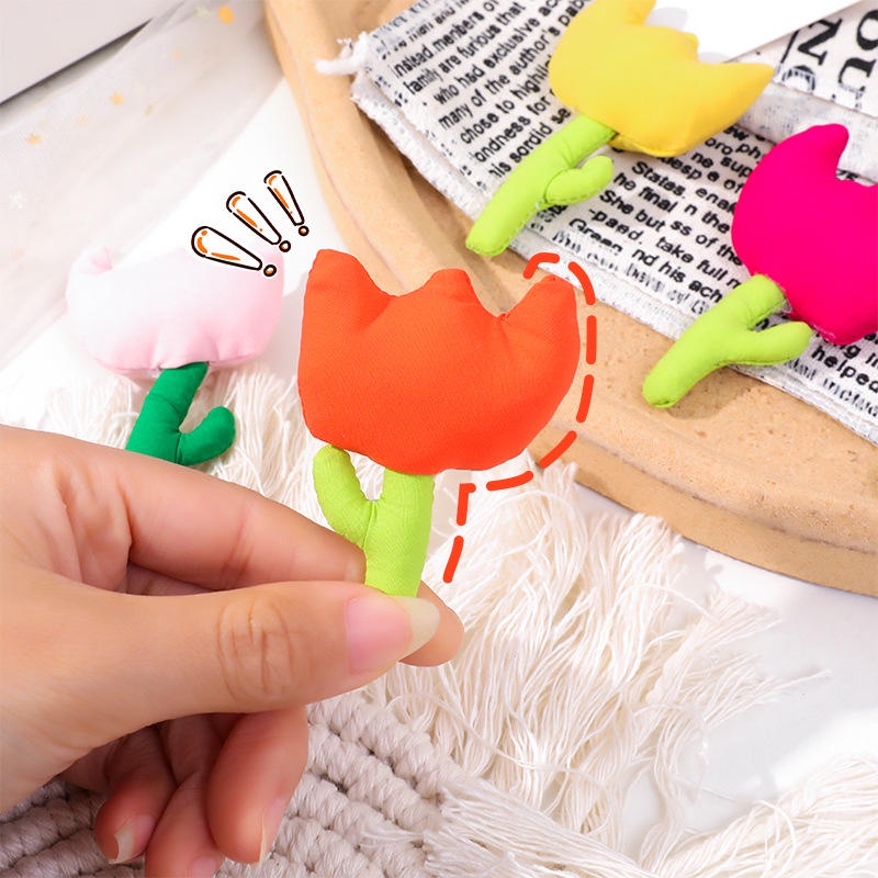 Ghim Cài Áo Hình Hoa Tulip Hoạt Hình Dễ Thương