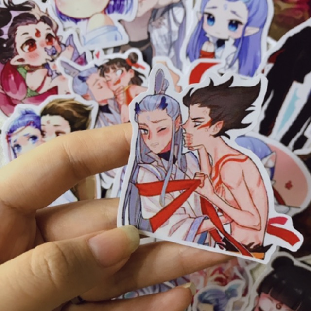 Set sticker Natra-Ngáo Bính, hình dán chống nắng chống nước