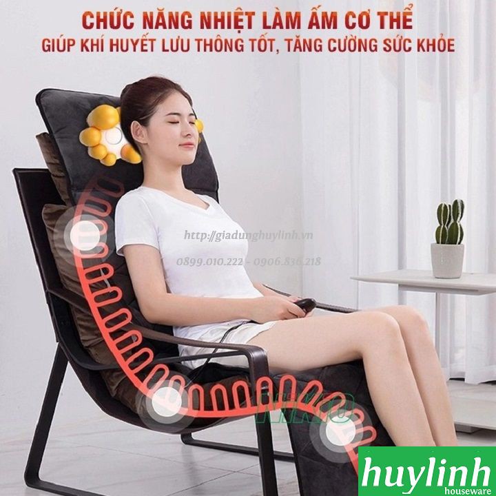 Nệm massage toàn thân Nikio NK-151 - Có hồng ngoại, gối mát xa cổ