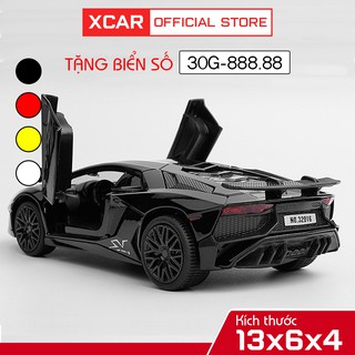 Xe Mô Hình Aventador LP750-4 SV bằng Hợp kim cao cấp, Tỉ lệ 1:32, quà tặng bé trai, trang trí bàn làm việc, taplo ô tô