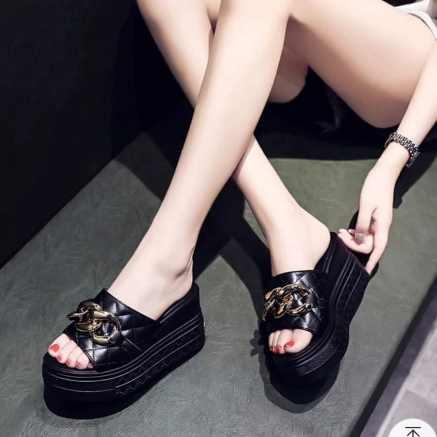 Dép đế xuồng quai phối xích 9p