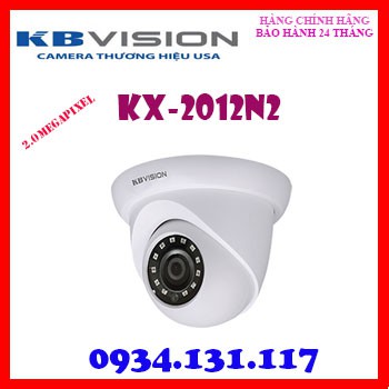 camera kbvision 2MP KX-2012N2 mã mới H.265