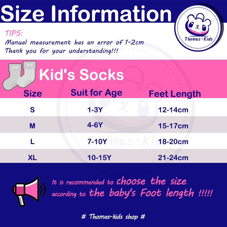 Set 5 Đôi Vớ Bằng Vải Cotton Thoáng Khí In Họa Tiết Hoạt Hình Đáng Yêu Cho Bé 1-15 Tuổi