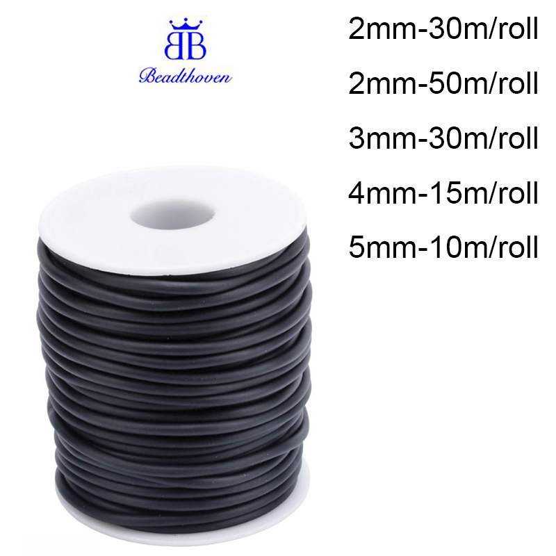 1roll PVC Tubular Solid Synthetic Rubber Cord Wrapped Around White Plastic Spool ...