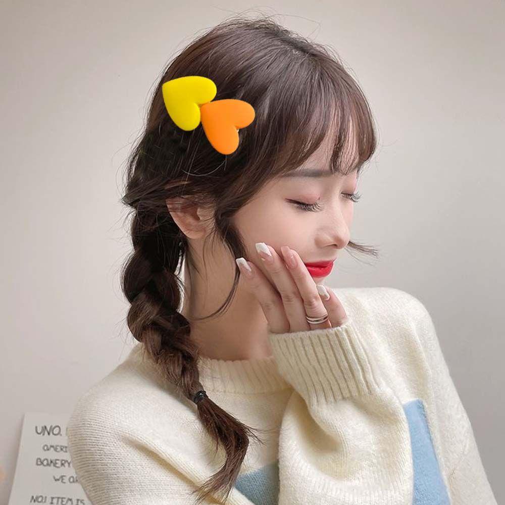 Kẹp Tóc Màu Kẹo Ngọt Phong Cách Hàn Quốc Đơn Giản Cho Nữ