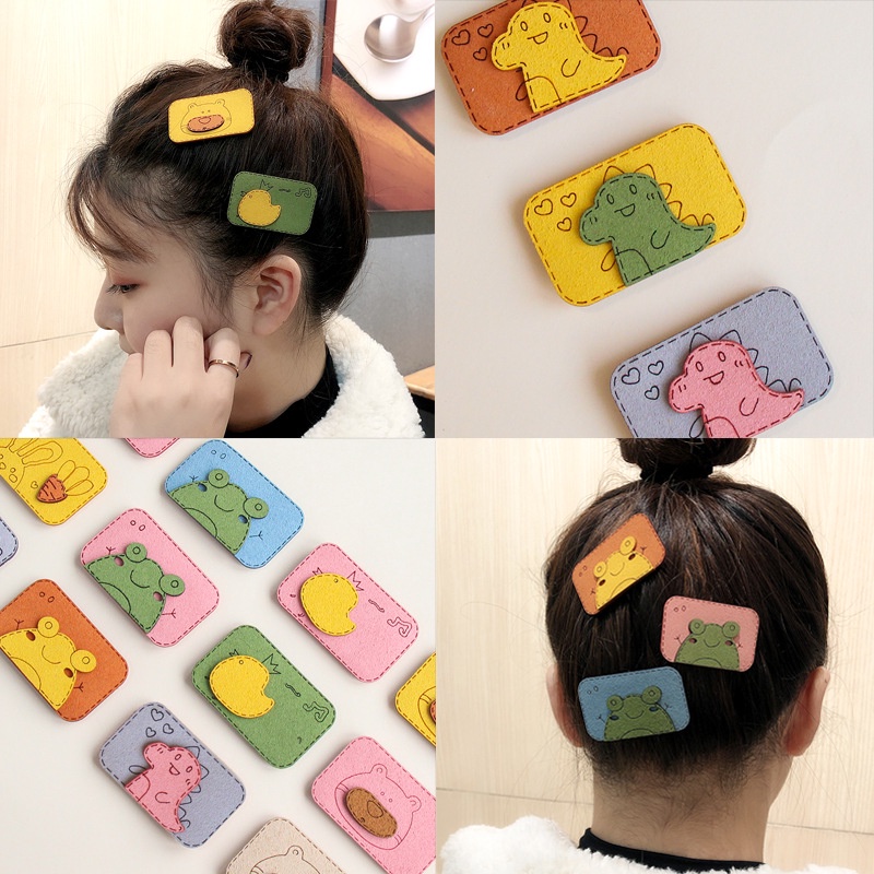 Ins Cute Cartoon Style Hair Patch For Girls