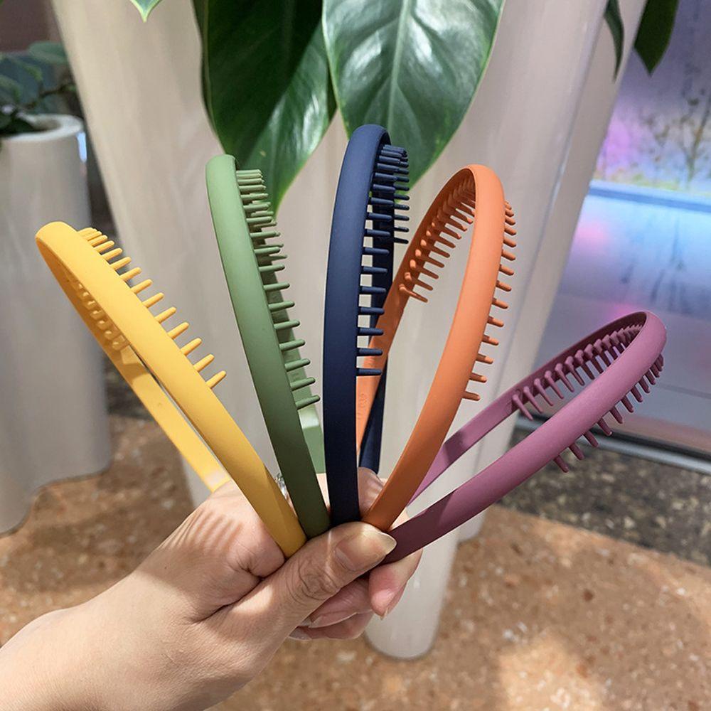 QQMALL Băng đô cài tóc rửa mặt Chống Trượt Phong Cách Retro Đơn Giản Cho Nữ