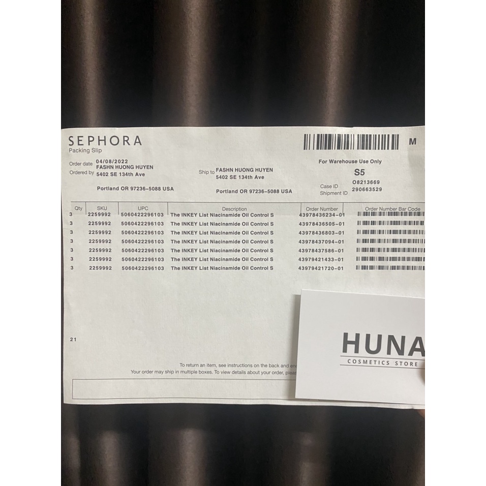 [BILL-SEPHORA] SERUM DA DẦU MỤN NIACINAMIDE - THE INKEY LIST