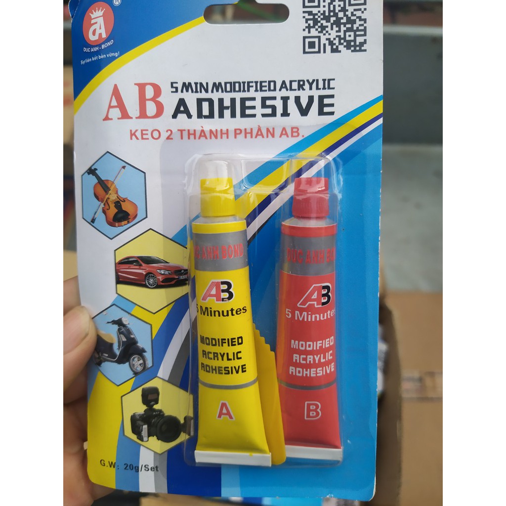 Keo dán 2 thành phần AB 20g ,80g