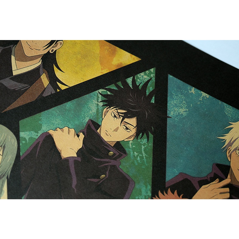 Poster Jujutsu Kaisen 35*51cm Giấy dán tường Anime siêu đẹp