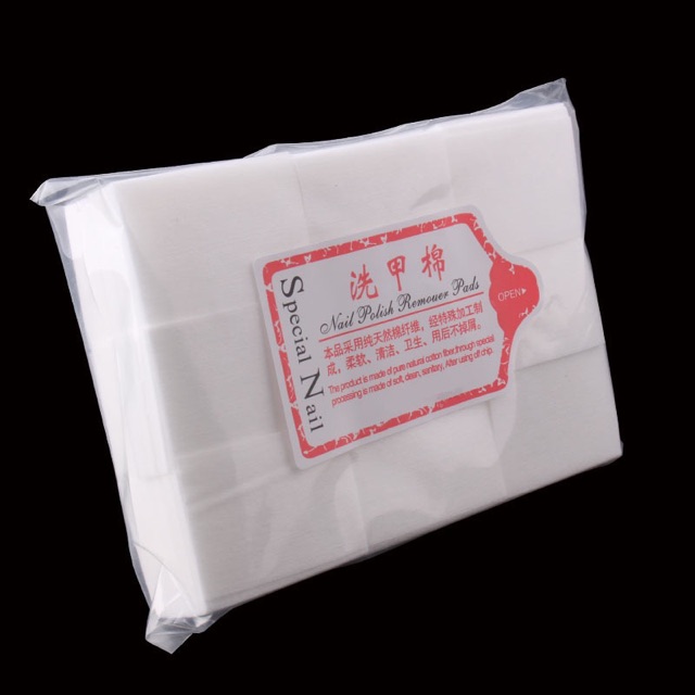 Set 1000 miếng bông cotton dùng để tẩy sơn móng chuyên dụng
