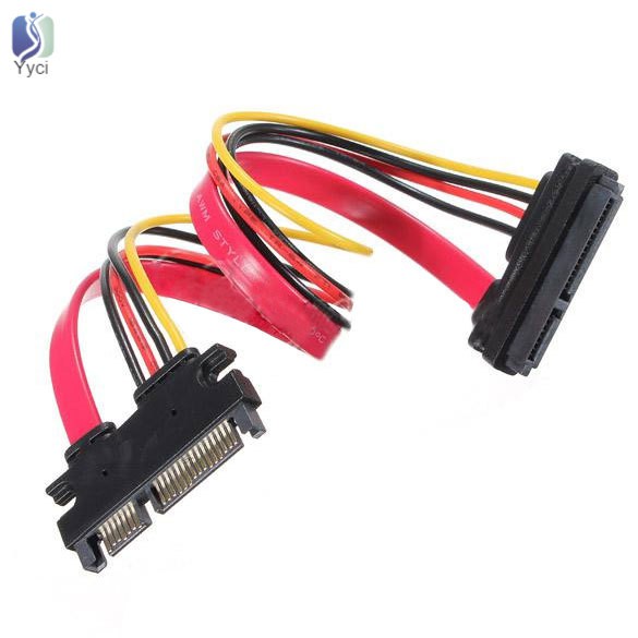 Dây Cáp Chuyển Đổi 22 Pin Male Sang Female 7+15 Pin Sata Female 30cm