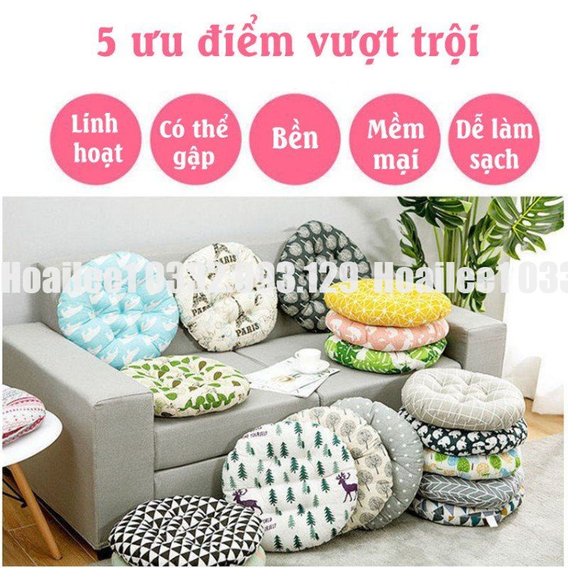 Đệm ngồi bệt  FREE SHIP  nệm ngồi bệt đệm ngồi kích thước 40x40x5cm