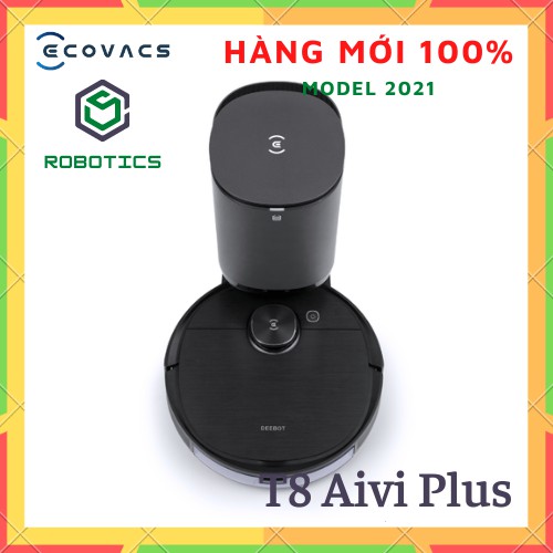 ECOVACS DEEBOT T8 AIVI PLUS model 2021 - Robot hút bụi quét lau nhà T8 Aivi Plus - Hàng mới 100% Chính hãng