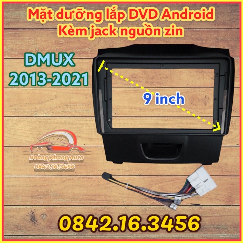 Mặt dưỡng DMUX 2013 - 2021, D-MUX. D MUX. 9 inch kèm jack nguồn zin