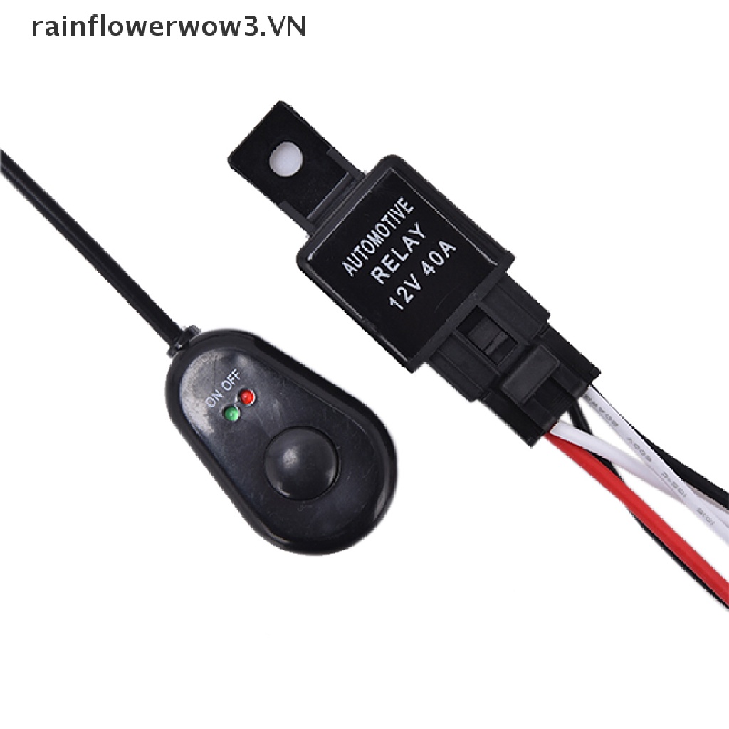 Bộ Rơ Le Công Tắc Điều Khiển Đèn LED Sương Mù 12V 40A