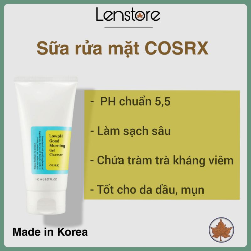 Sữa rửa mặt cho da dầu Cosrx 150ml