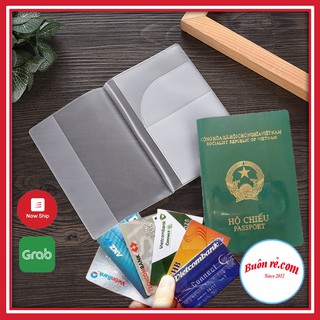 Vỏ bọc hộ chiếu có ngăn đựng các loại thẻ bảo vệ chống nhàu nát không thấm nước 00244