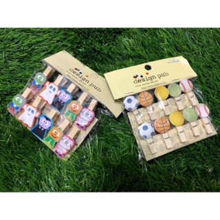 Set 10 kẹp ảnh gỗ kèm dây