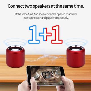 Super-mini Portable Bluetooth Speaker Best Sound Bass Remote Shutter Control Small Wireless Speaker Boombox for iPhone Xiaomi