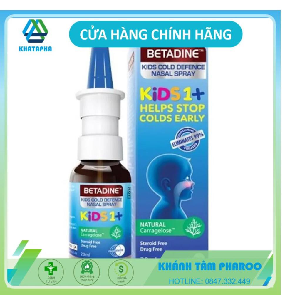 BETADINE Cold Defence Nasal Spray 20ml - Dung dịch xịt mũi ngừa cảm cúm | BigBuy360 - bigbuy360.vn