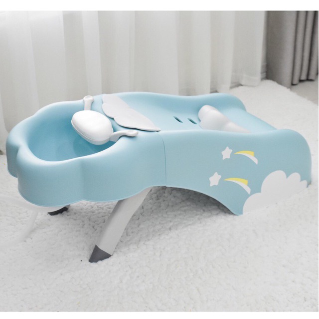 Ghế gội đầu Babyhop cho bé từ 12 tháng tuổi cỡ đại có tay vịn, nấc điều chỉnh, gấp dễ dàng - BH 6 tháng - đổi trả 7 ngày