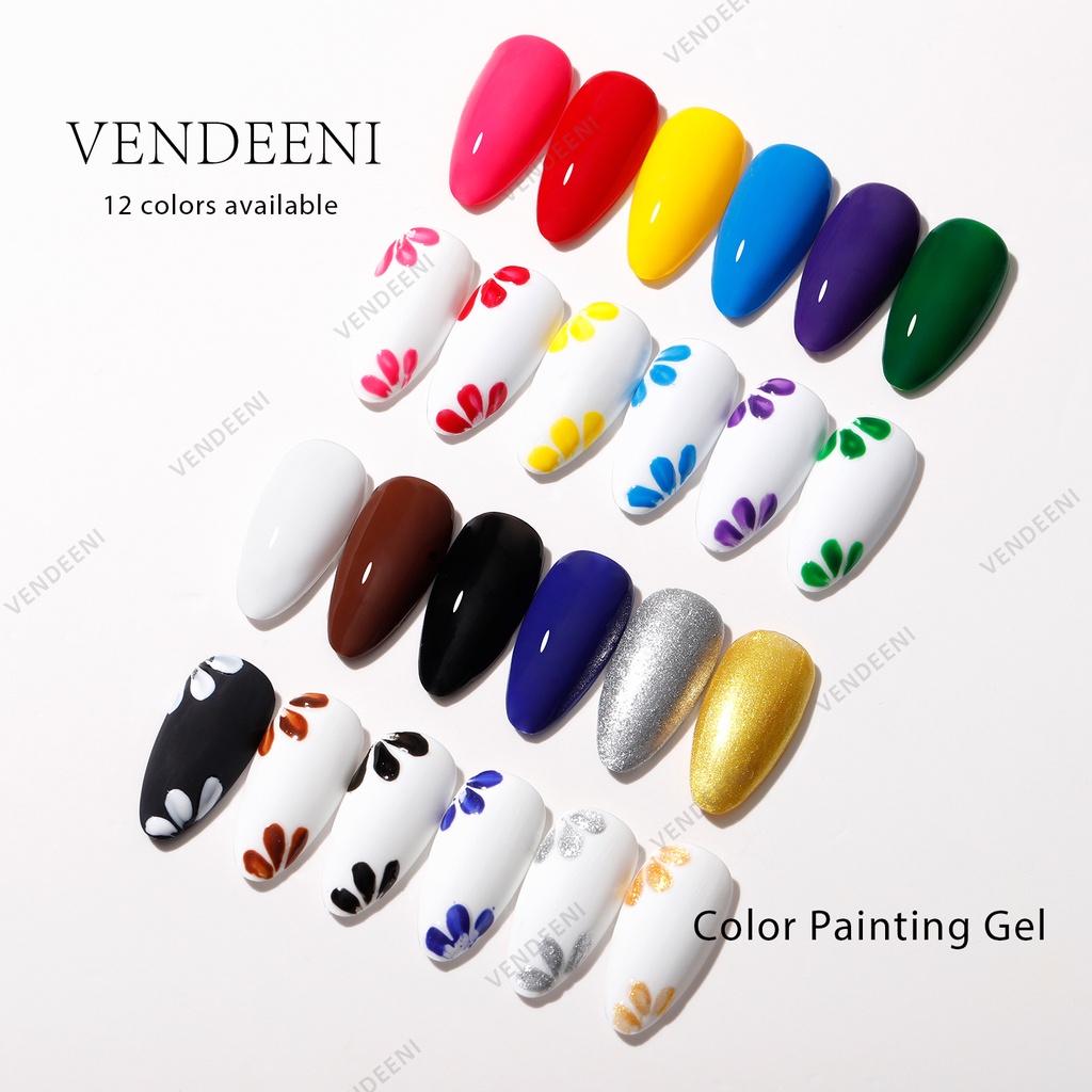 Set gel vẽ cao cấp 12 màu VENDEENI