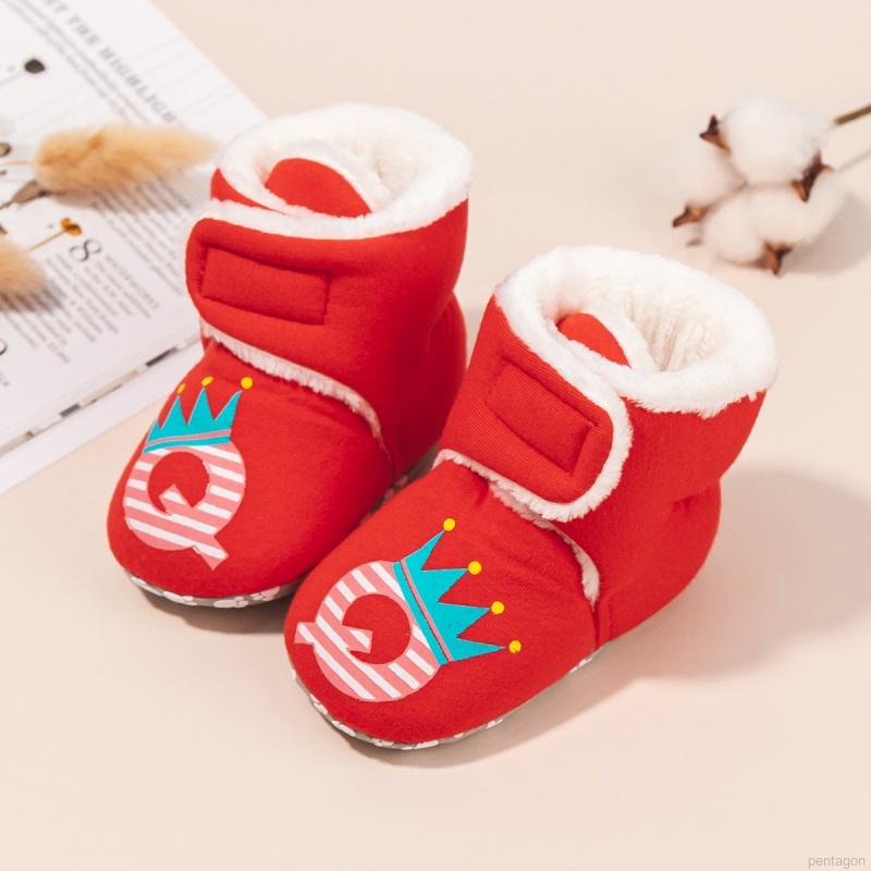 Giày bốt cổ cao đế mềm chống trượt cho bé tập đi