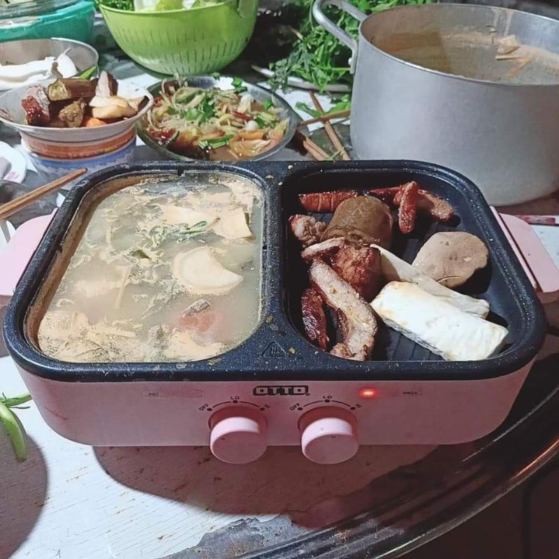 NỒI LẨU NƯỚNG MINI ĐA NĂNG HIỆU OTTO THÁI LAN