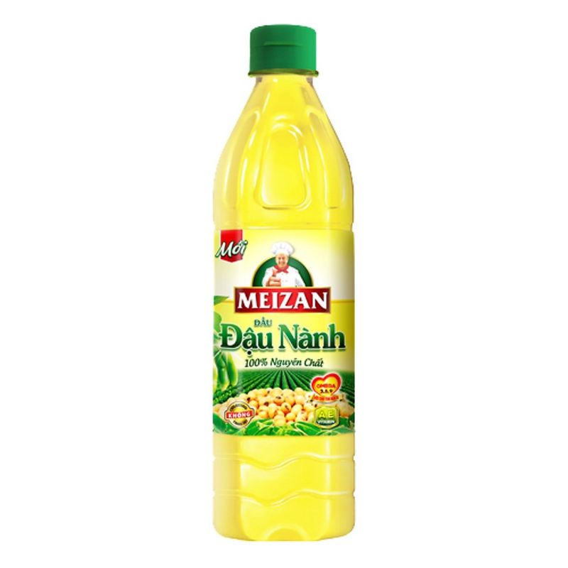 Dầu ăn Meizan Gold/Đậu nành chai 1L