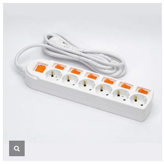 Ổ CẮM ĐIỆN HÀN QUỐC DOSEL 6 LỖ 7 CÔNG TẮC DM2222