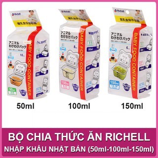 BỘ HỘP ĐỰNG THỰC PHẨM RICHELL Chính hãng Nhật Bản