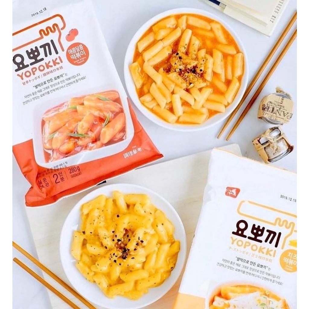 Bánh Gạo Tokpokki Hàn Quốc Vị Phomai Ăn Liền Gói 240g