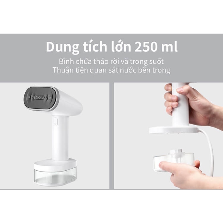 Bàn Ủi Hơi Nước Cầm Tay Lock&amp;Lock ENI223WHT 1600W