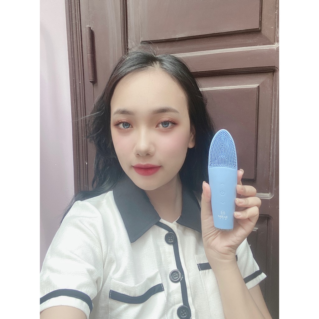 Máy Rửa Mặt MIRAE Chính Hãng Bảo Hành 1 Năm MIRAE THERMAL SONIC FACIAL BRUSH Làm sạch sâu, nhiều chế độ rung