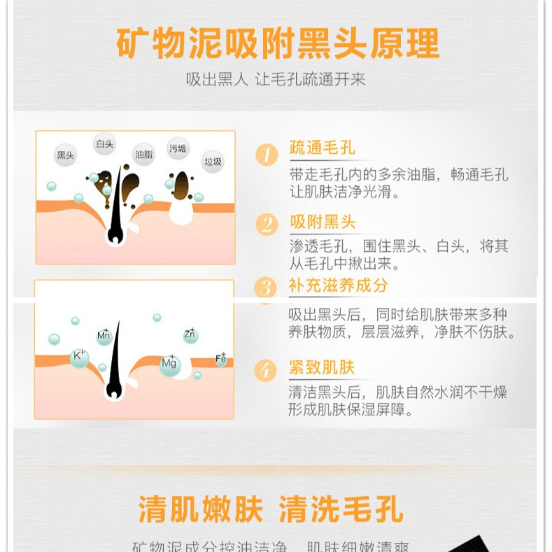 Mặt nạ bùn khoáng lột mụn đầu đen cho mũi | BigBuy360 - bigbuy360.vn