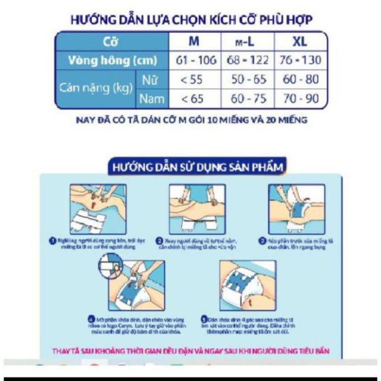 Tã dán người lớn Caryn XL 10 miếng