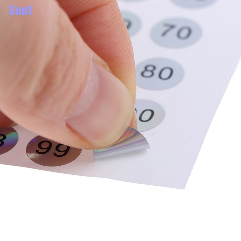 Miếng Dán Số Màu laser Chống Thấm Nước Tiện Dụng