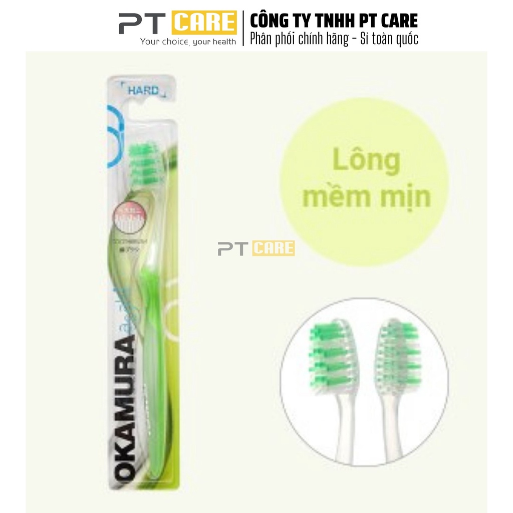 PT CARE | Bàn Chải Đánh Răng Người Lớn Okamura Asahi KW-TB-SOFT-MEDIUM-HARD Siêu Mềm Chất Lượng Nhật Bản