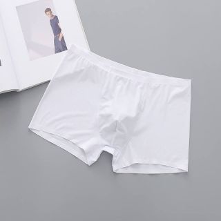 Quần Lót Nam Màu Trắng thun lạnh boxer, Quần Sịp Nam thun Lạnh Cao Cấp Trắng Free size