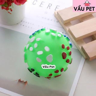 Bóng cao su dấu chân - Đồ chơi cho chó mèo thú cưng
