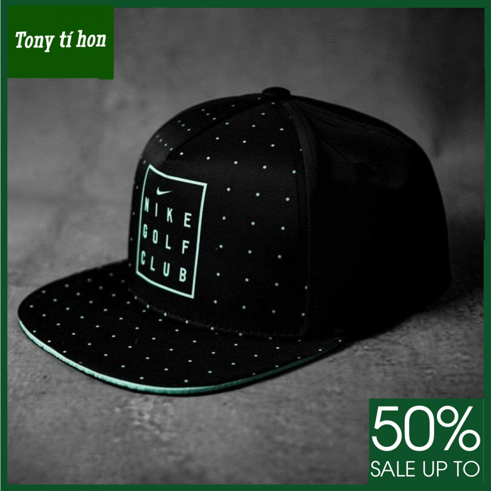 Tony tí hon_ tặng quà khi mua_ Mũ nón kết lưỡi trai nam nữ Snapback Ni.ke Golf Club đen cao cấp,cao cấp
