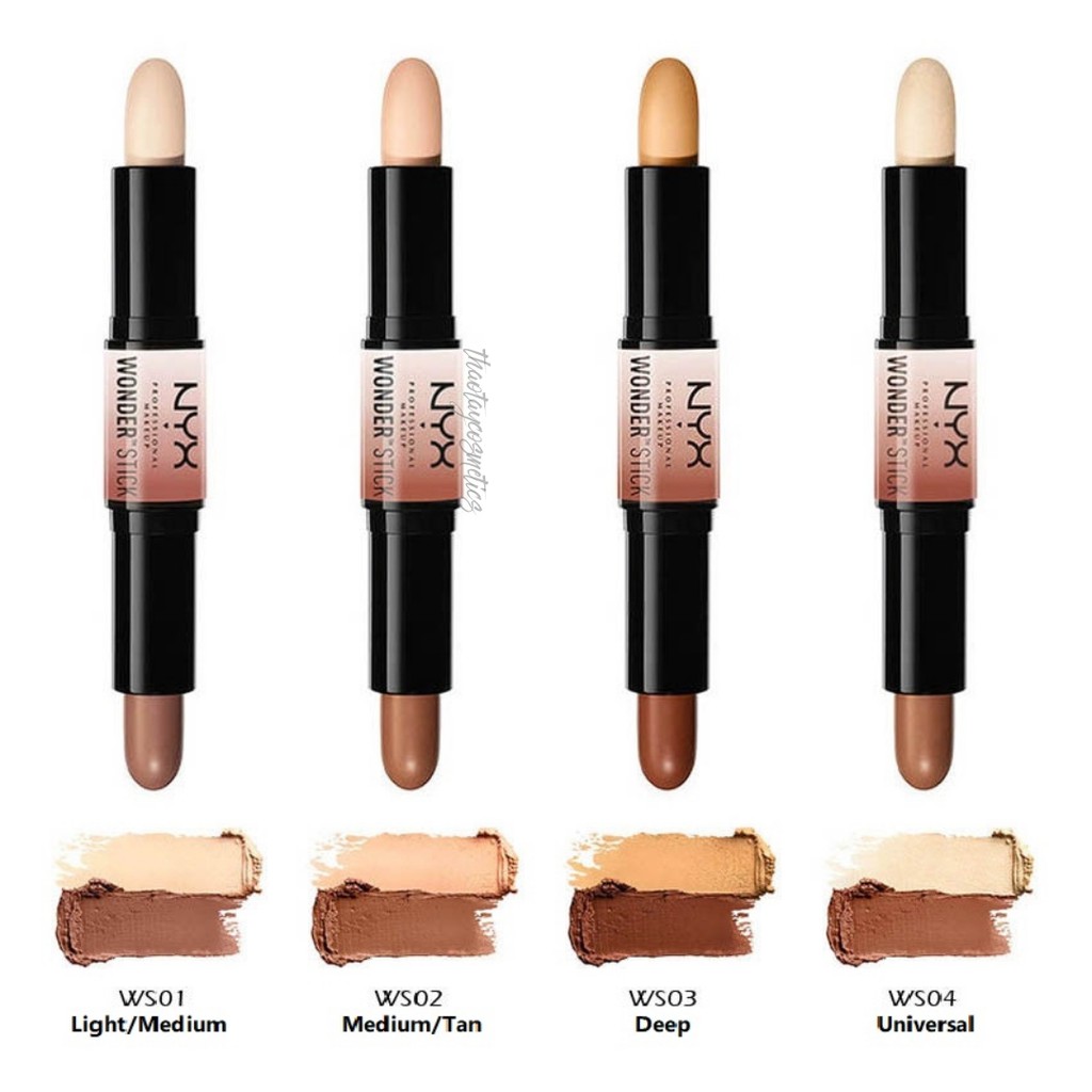 Bút che khuyết điểm và tạo khối 2 đầu NYX Wonder Stick Highlight &amp; Contour (4g)