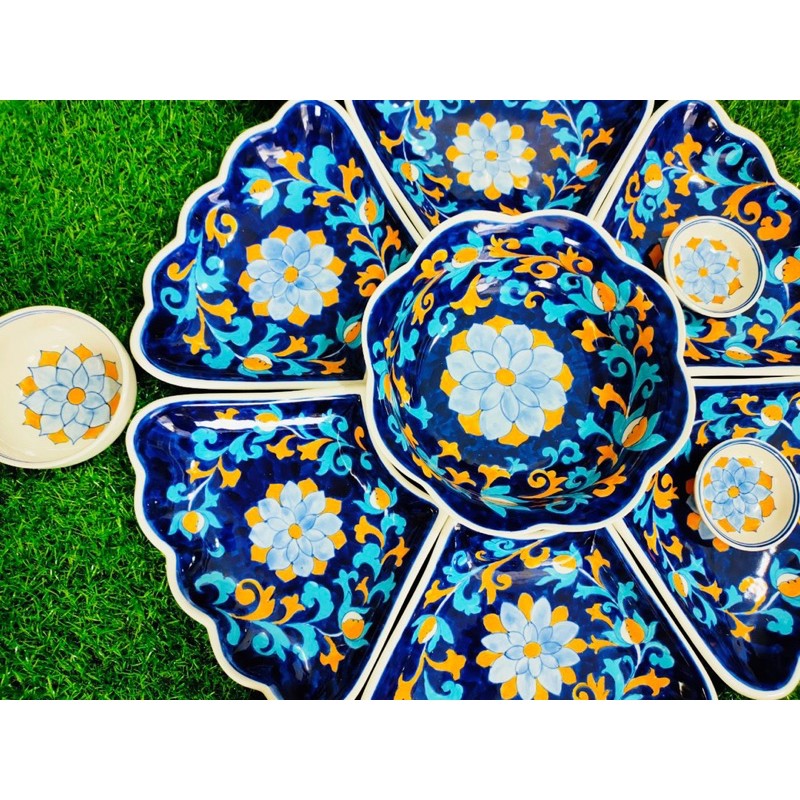 Bộ bát đĩa cúng rằm, mồng 1 gốm Bát Tràng cao cấp